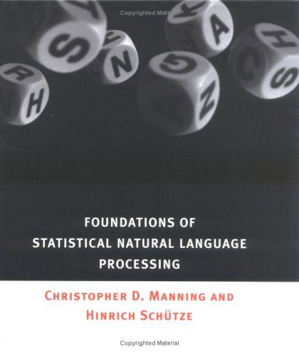 Foundations of statistical natural language processing cover