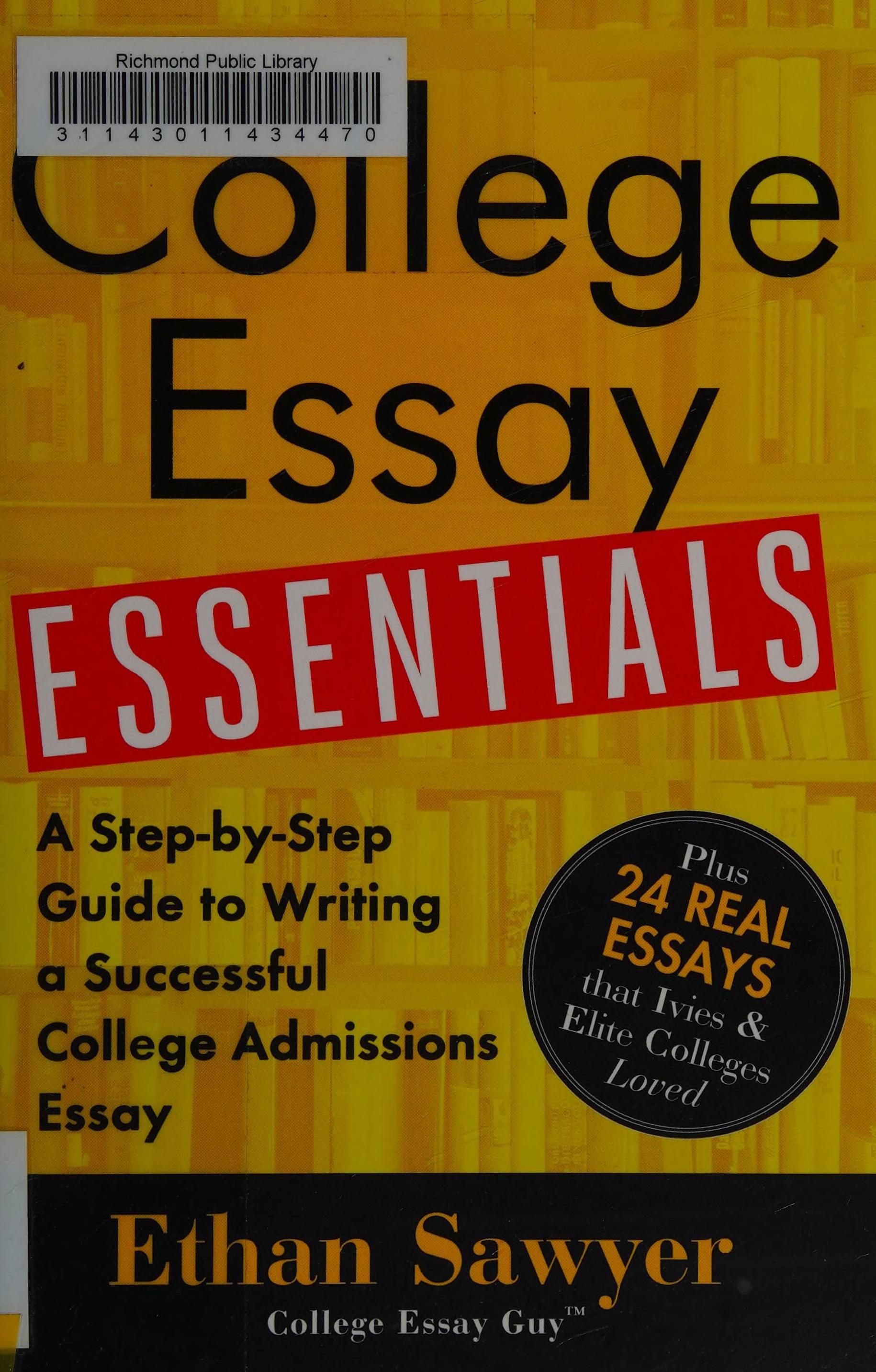 College essay essentials cover