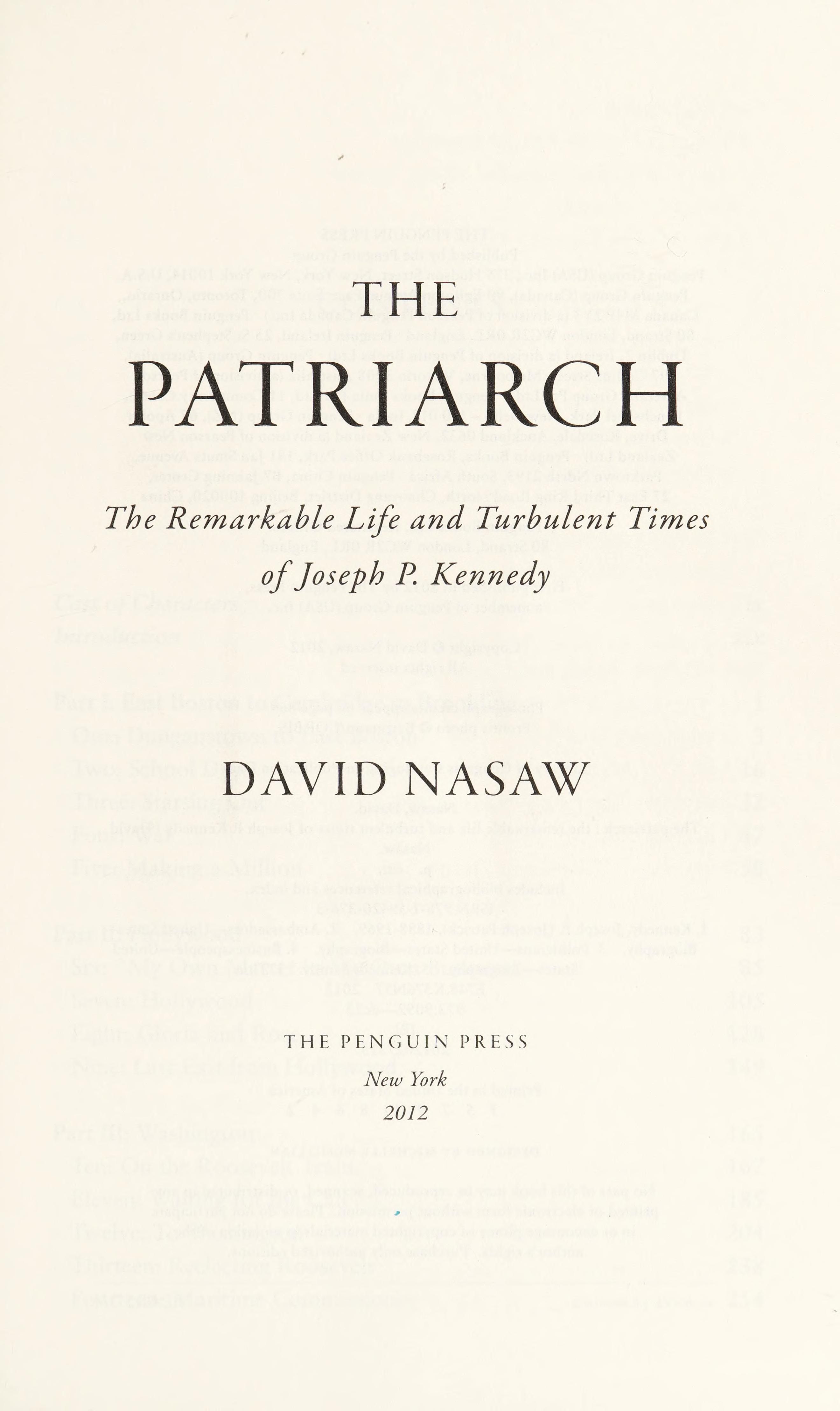 The patriarch cover