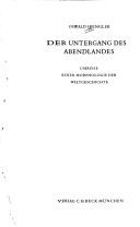 Der Untergang des Abendlandes cover