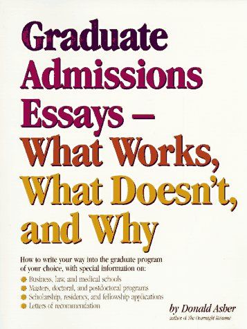 Graduate Admissions Essays cover