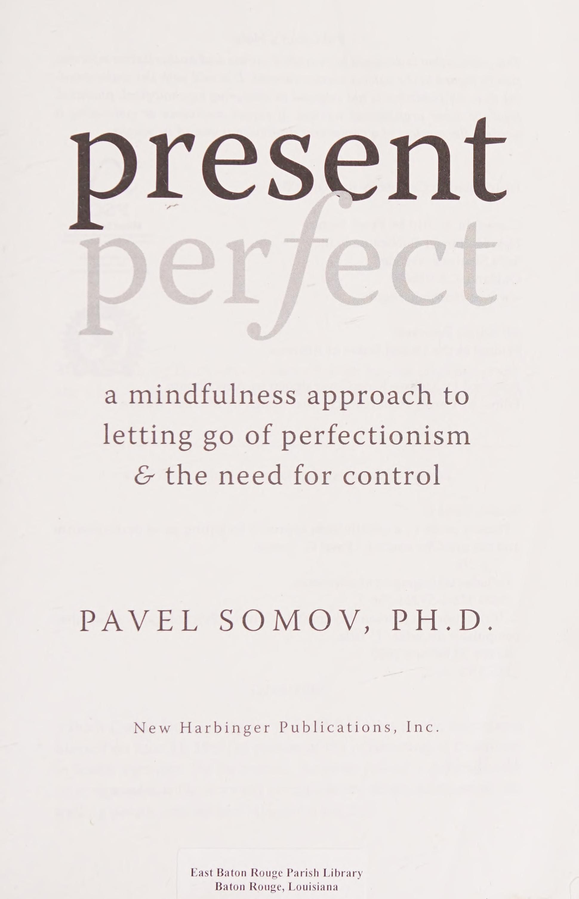 Present perfect cover