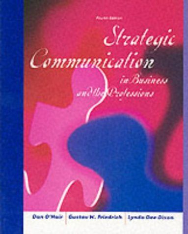 Strategic communication in business and the professions cover