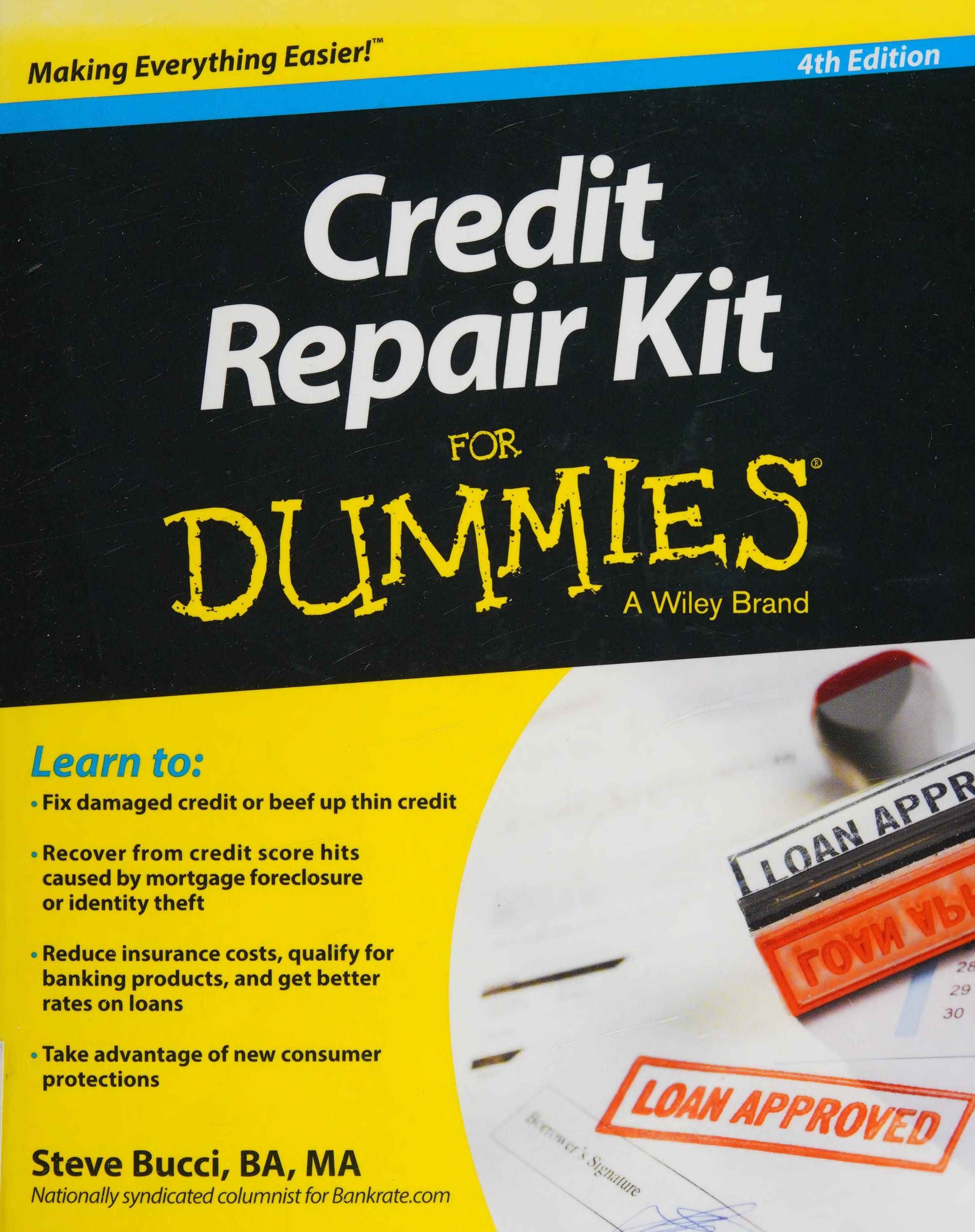 Credit repair kit for dummies cover