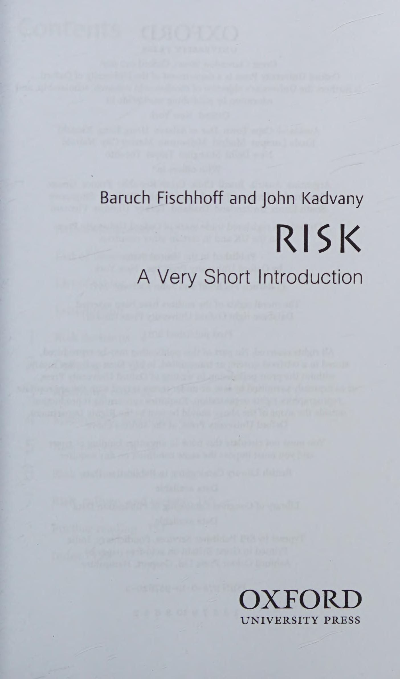 Risk cover