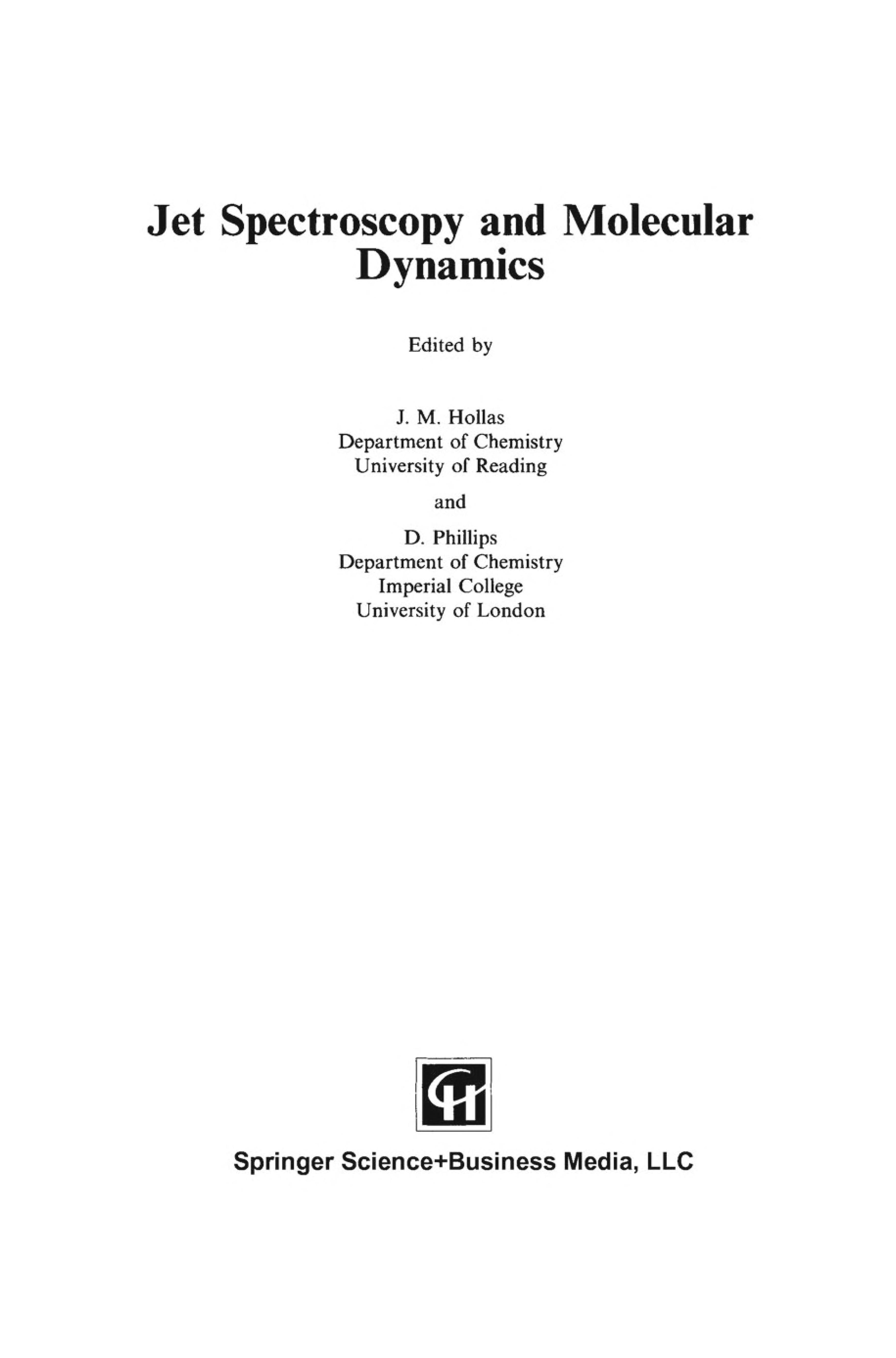 Jet Spectroscopy and Molecular Dynamics cover
