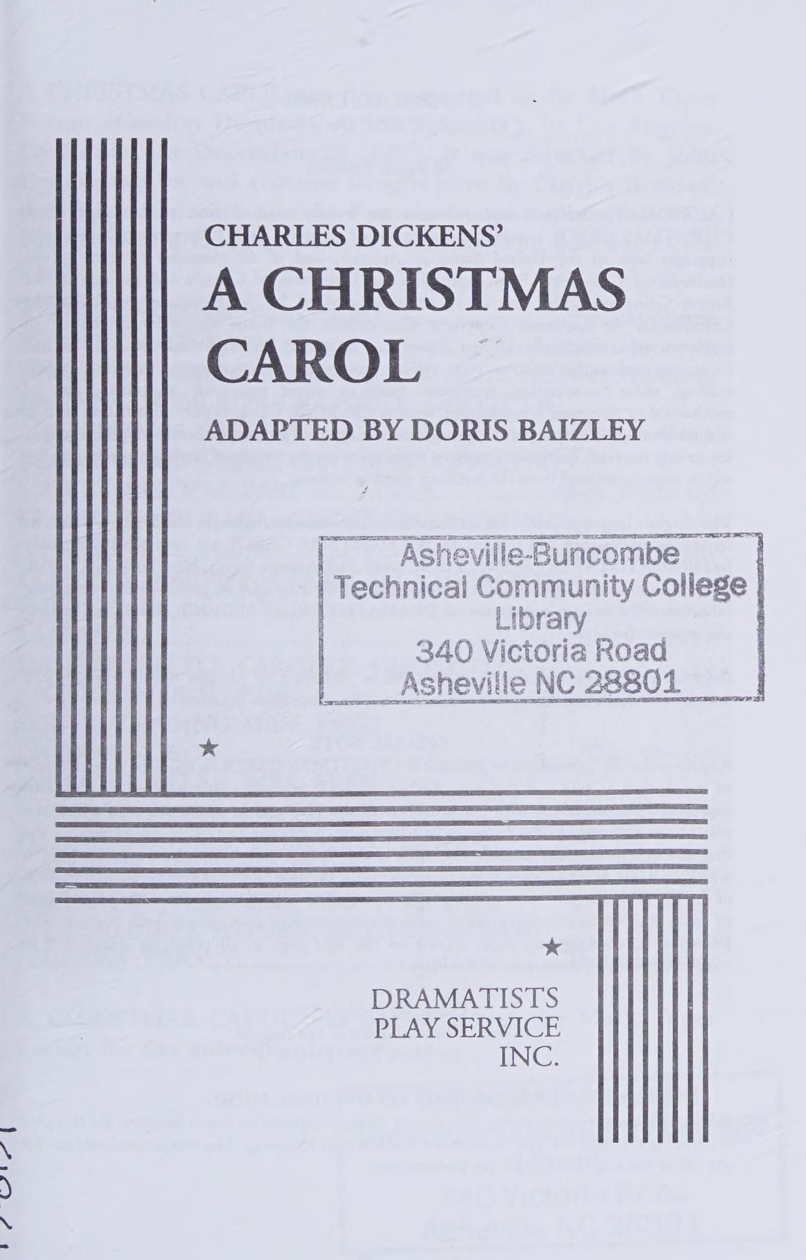 A Christmas Carol cover