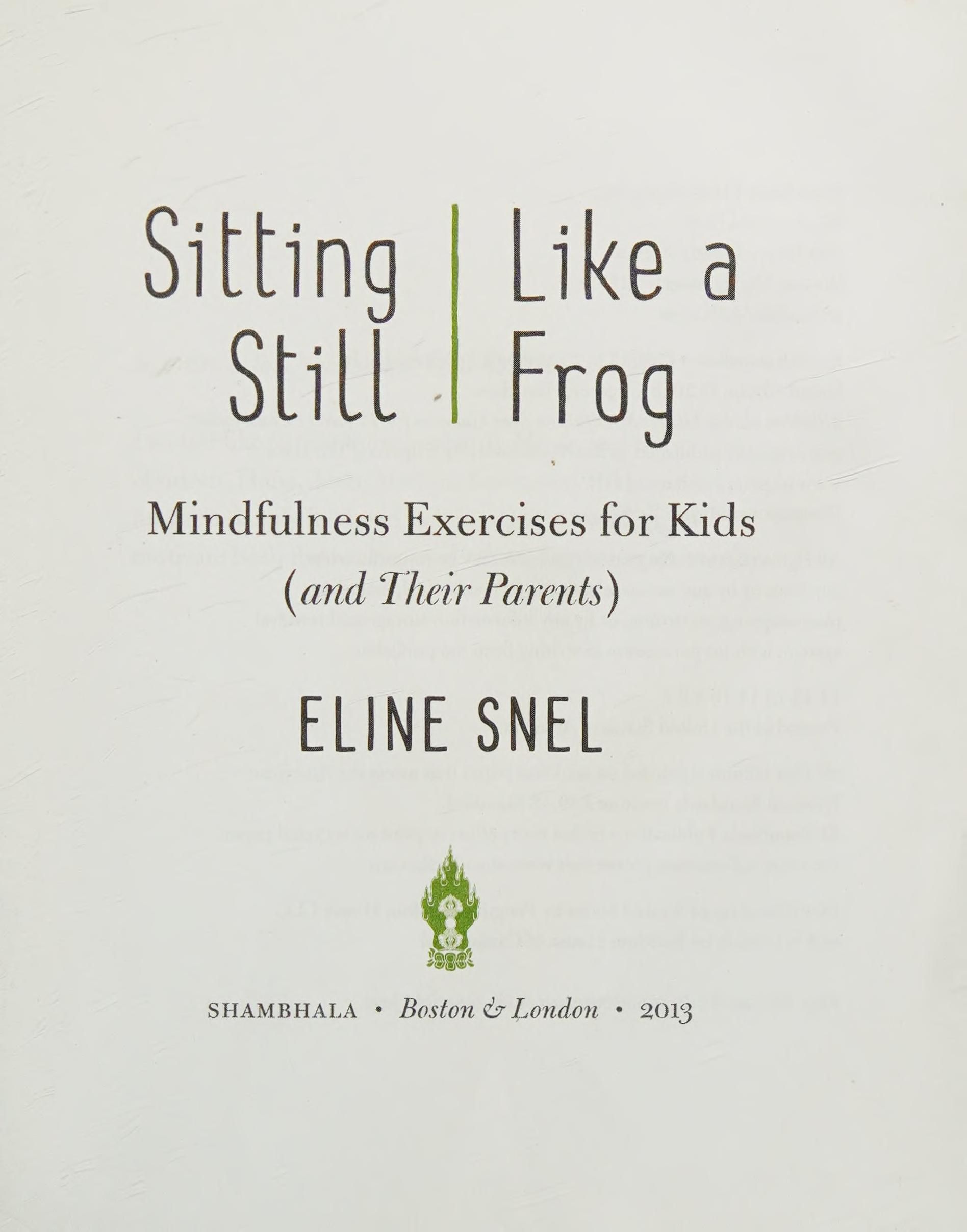 Sitting still like a frog cover