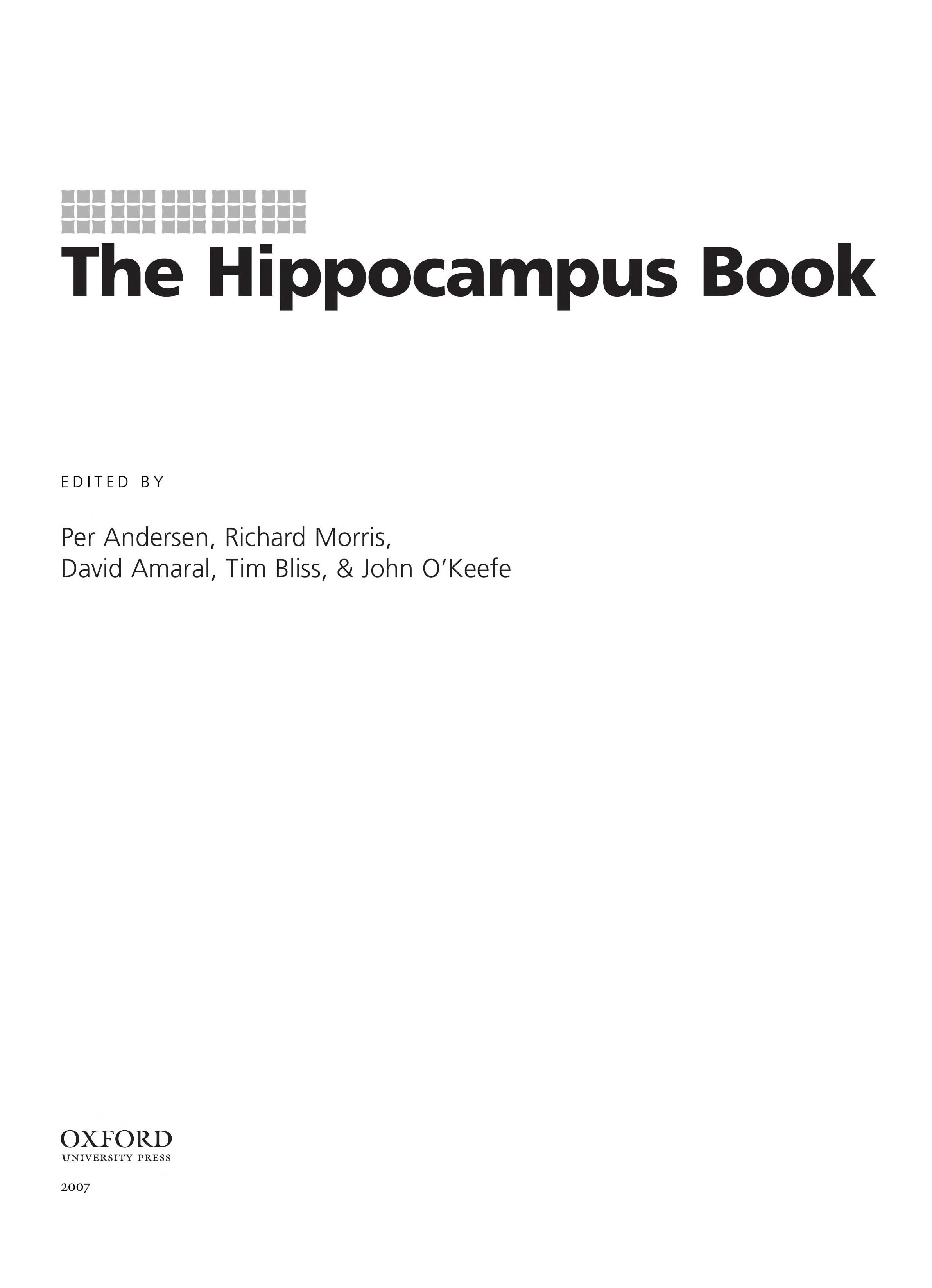 The hippocampus book cover