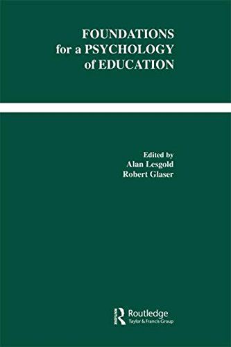 Foundations for a psychology of education cover