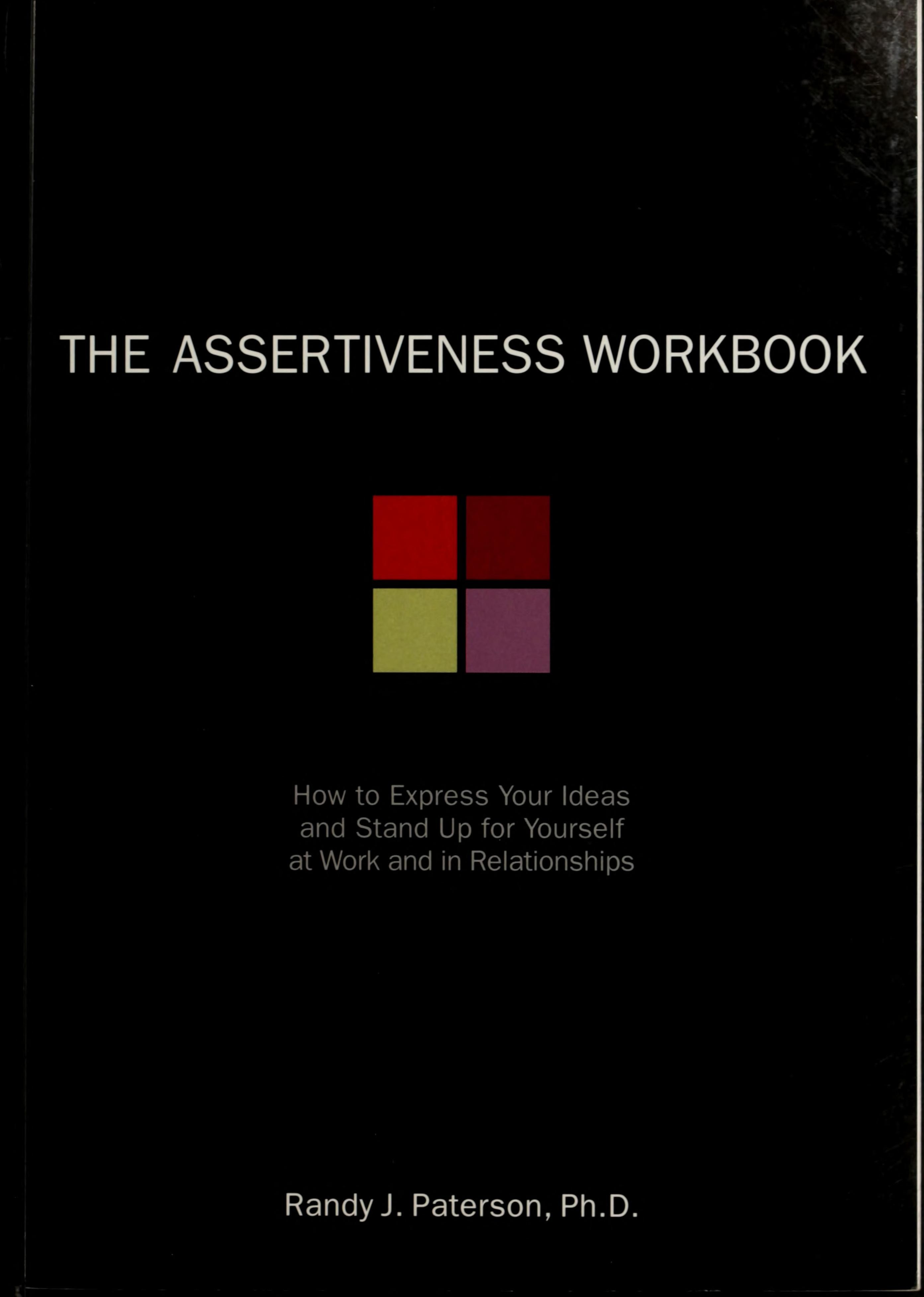 The assertiveness workbook cover