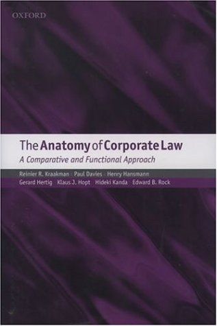 The anatomy of corporate law cover