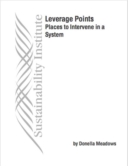 Leverage Points Places to Intervene in a System cover