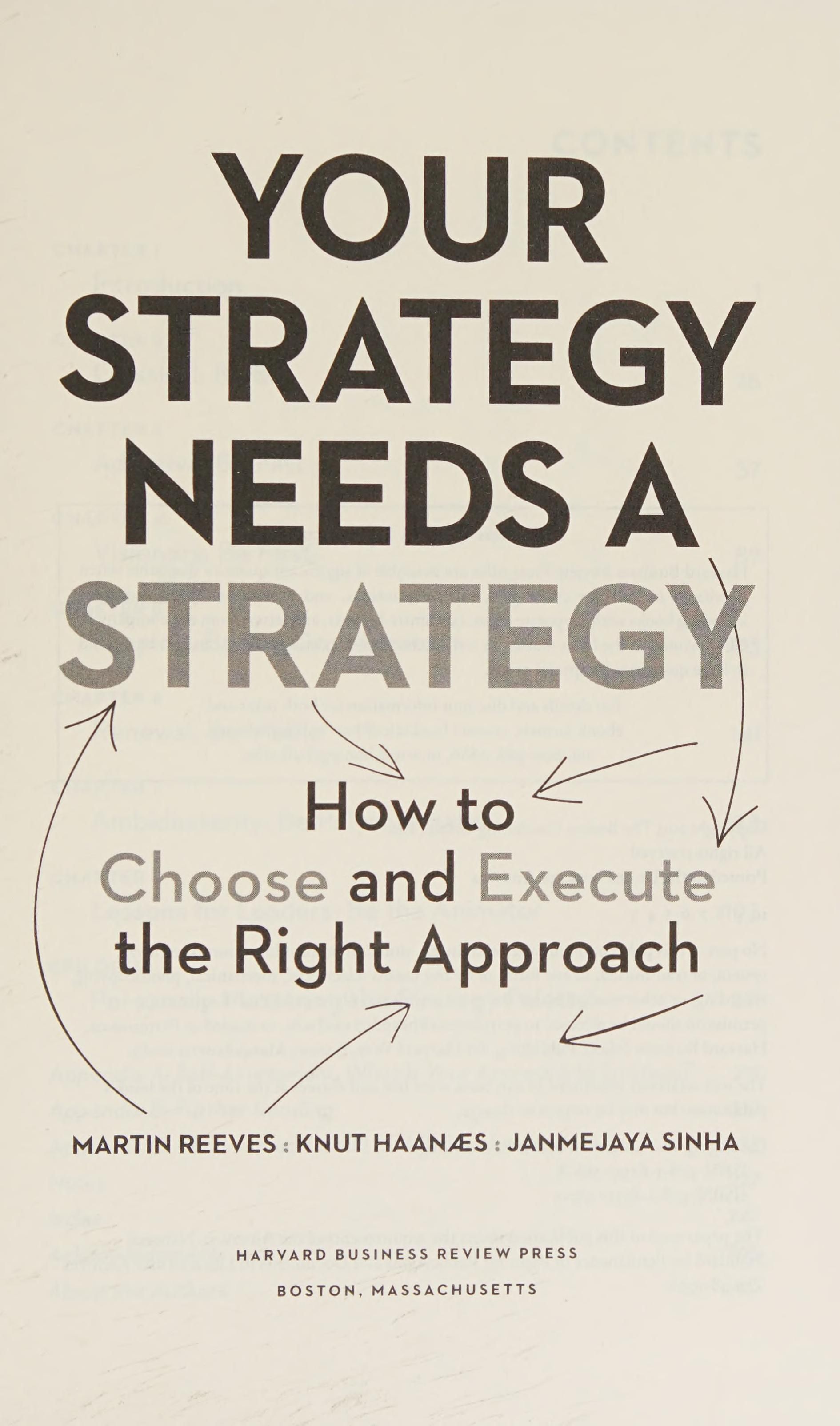 Your Strategy Needs a Strategy cover