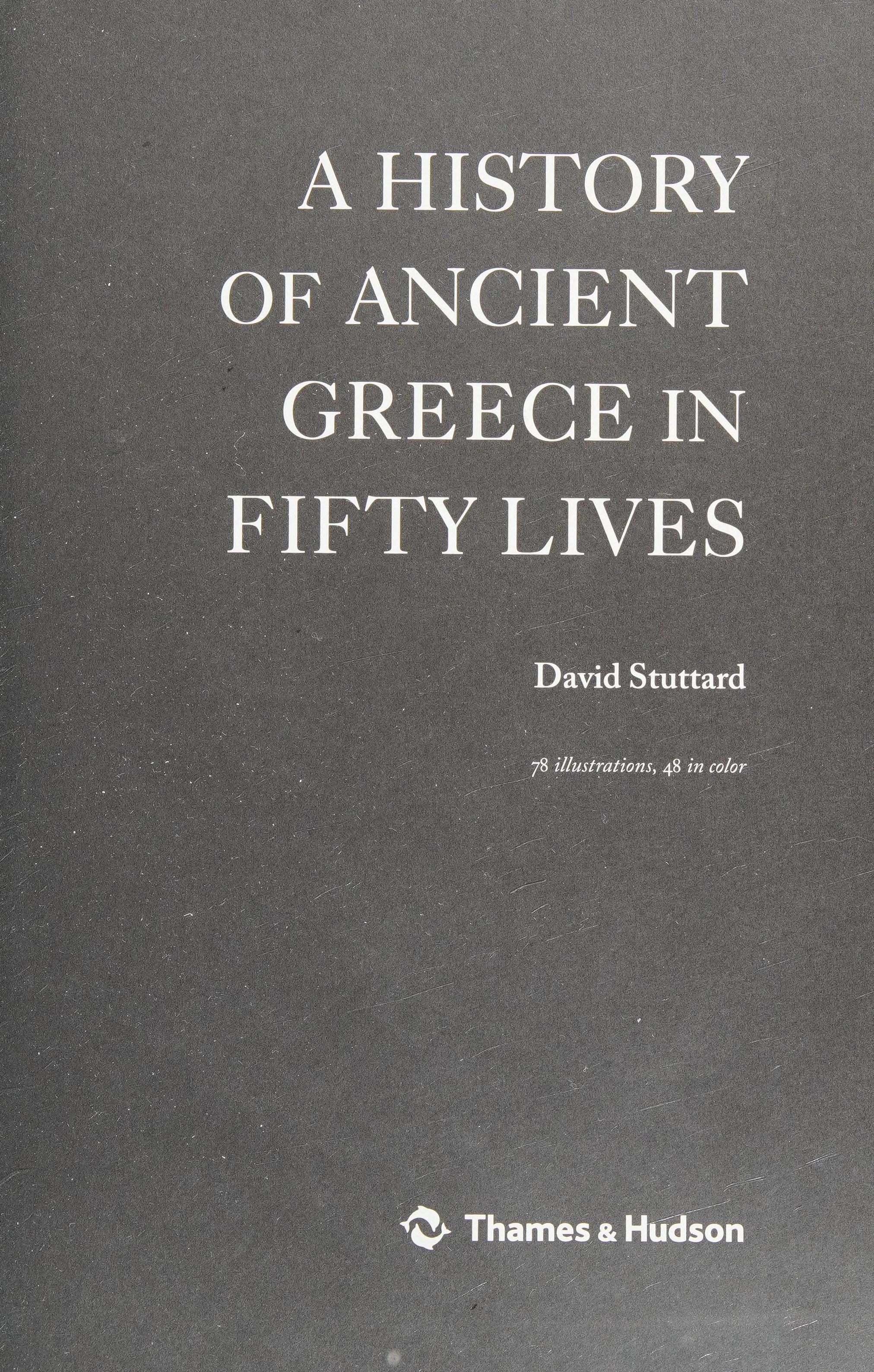A history of ancient Greece in fifty lives cover