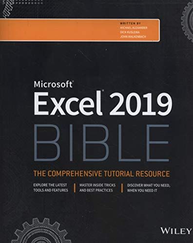 Excel 2019 Bible cover