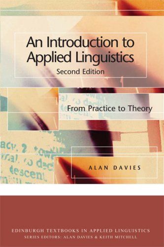 An Introduction to Applied Linguistics (Edinburgh Textbooks in Applied Linguistics) cover
