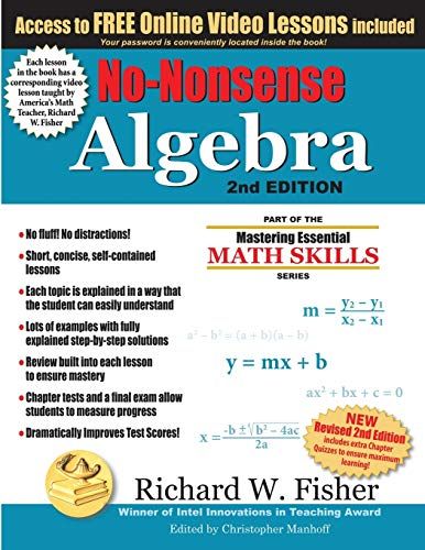 No-Nonsense Algebra, 2nd Edition cover
