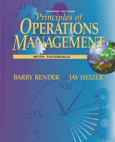 Principles of operations management cover