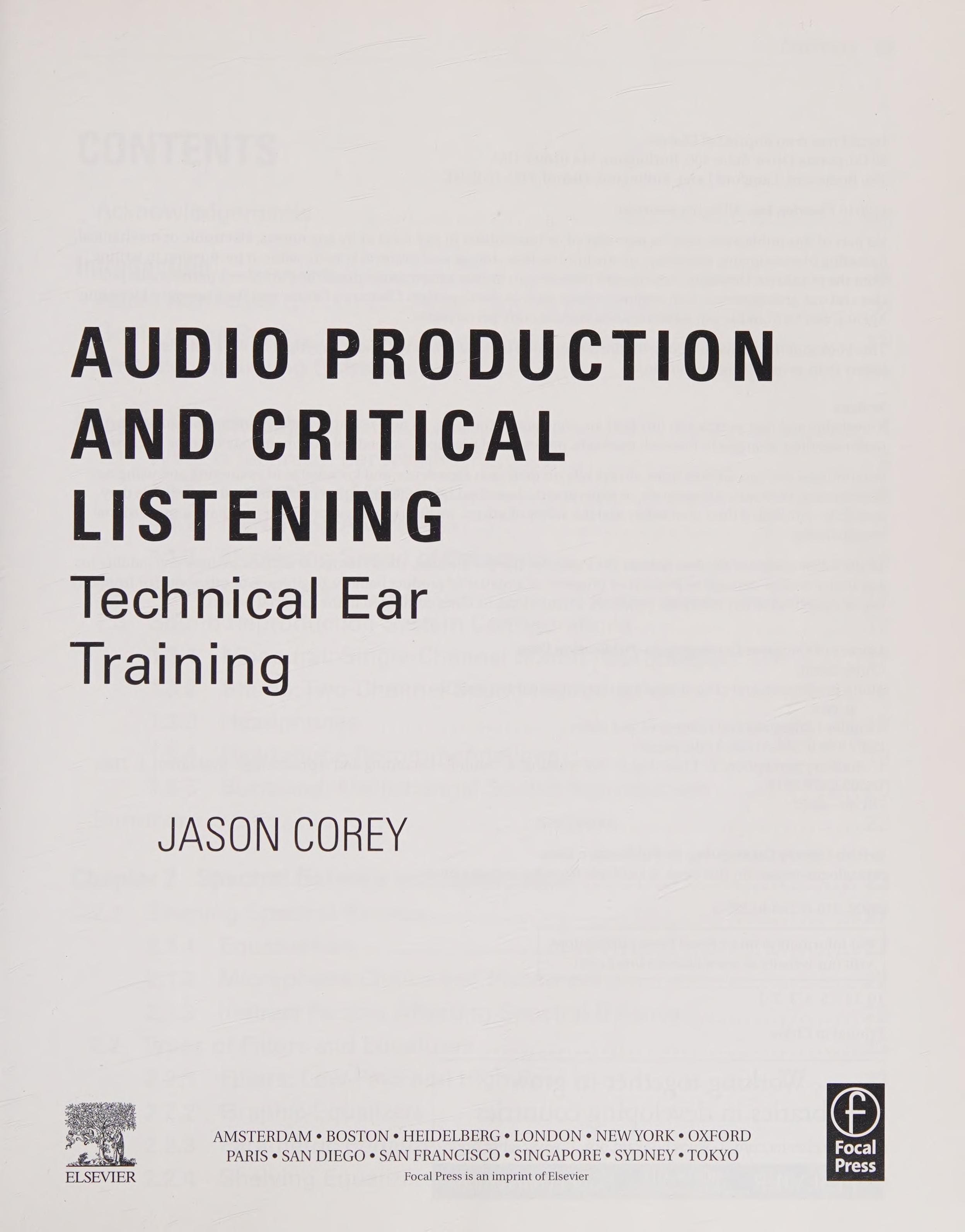 Audio production and critical listening cover