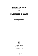 Propaganda und nationale Macht cover