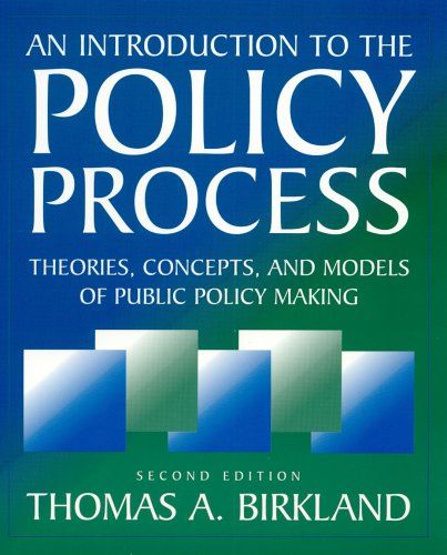 An Introduction to the Policy Process cover