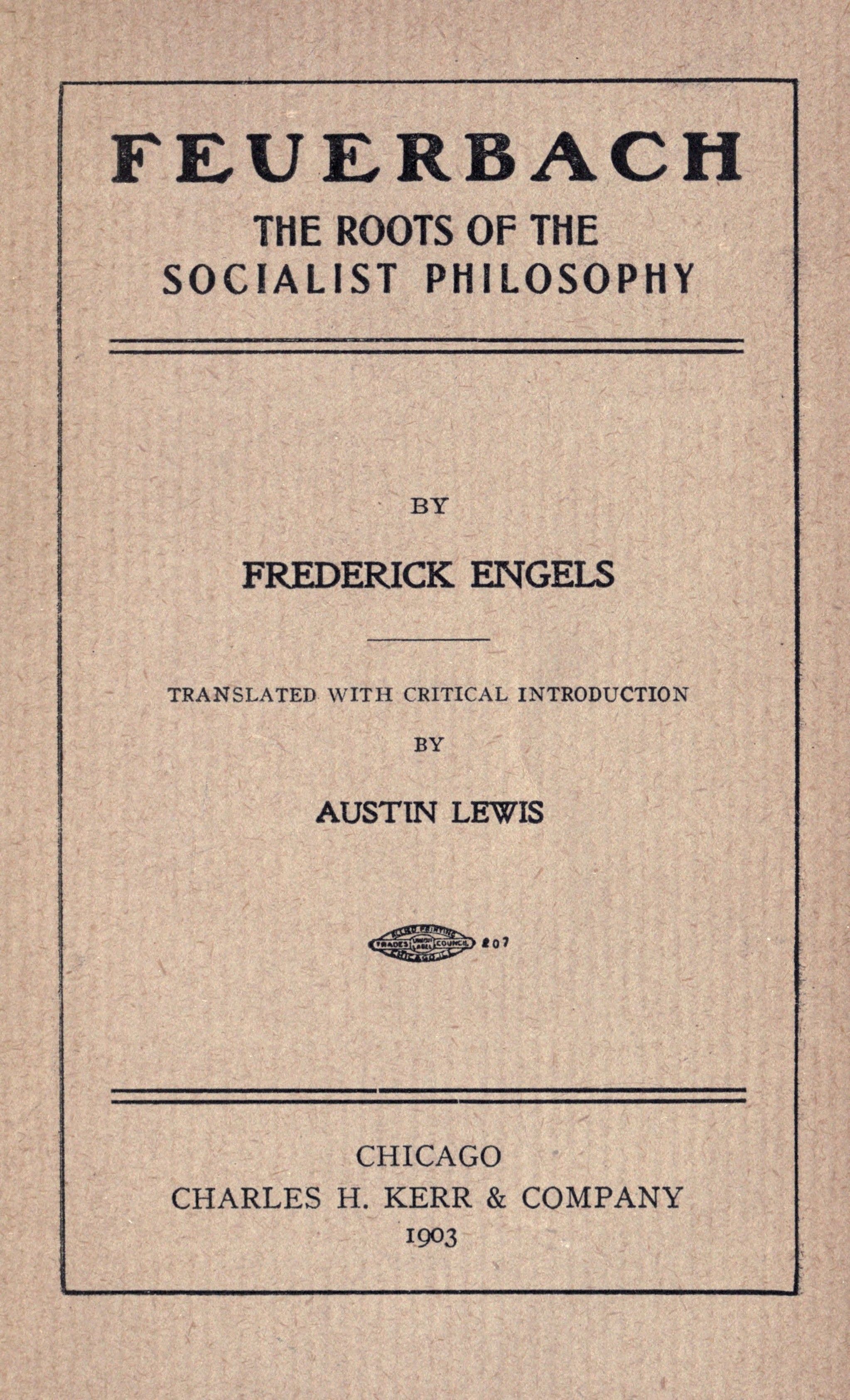Ludwig Feuerbach und der Ausgang der klassischen deutschen Philosophie cover