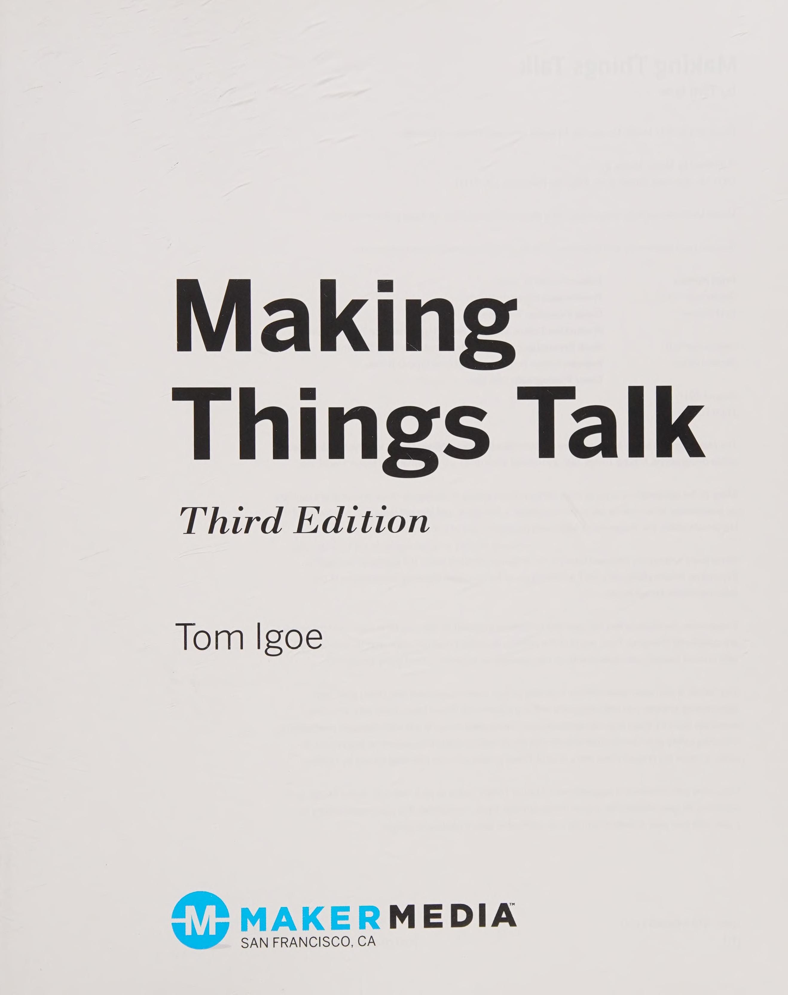 Making things talk 封面