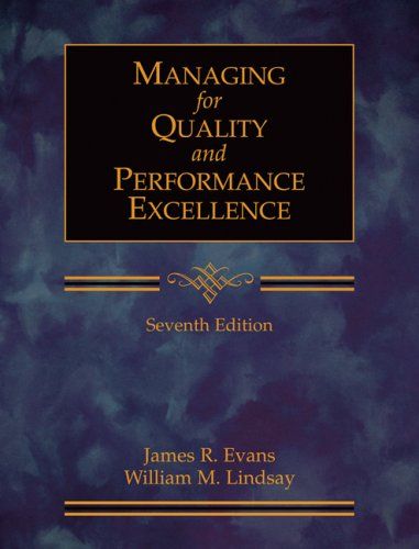 Managing for Quality and Performance Excellence cover