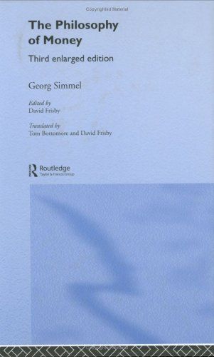 Philosophie des Geldes cover