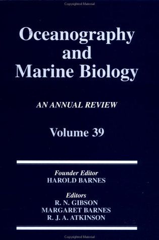 Oceanography and marine biology cover