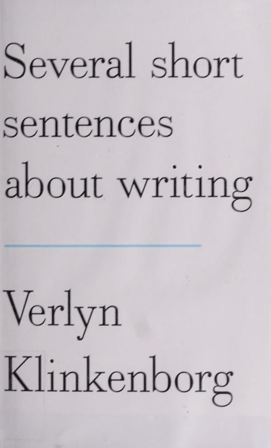 Several short sentences about writing cover