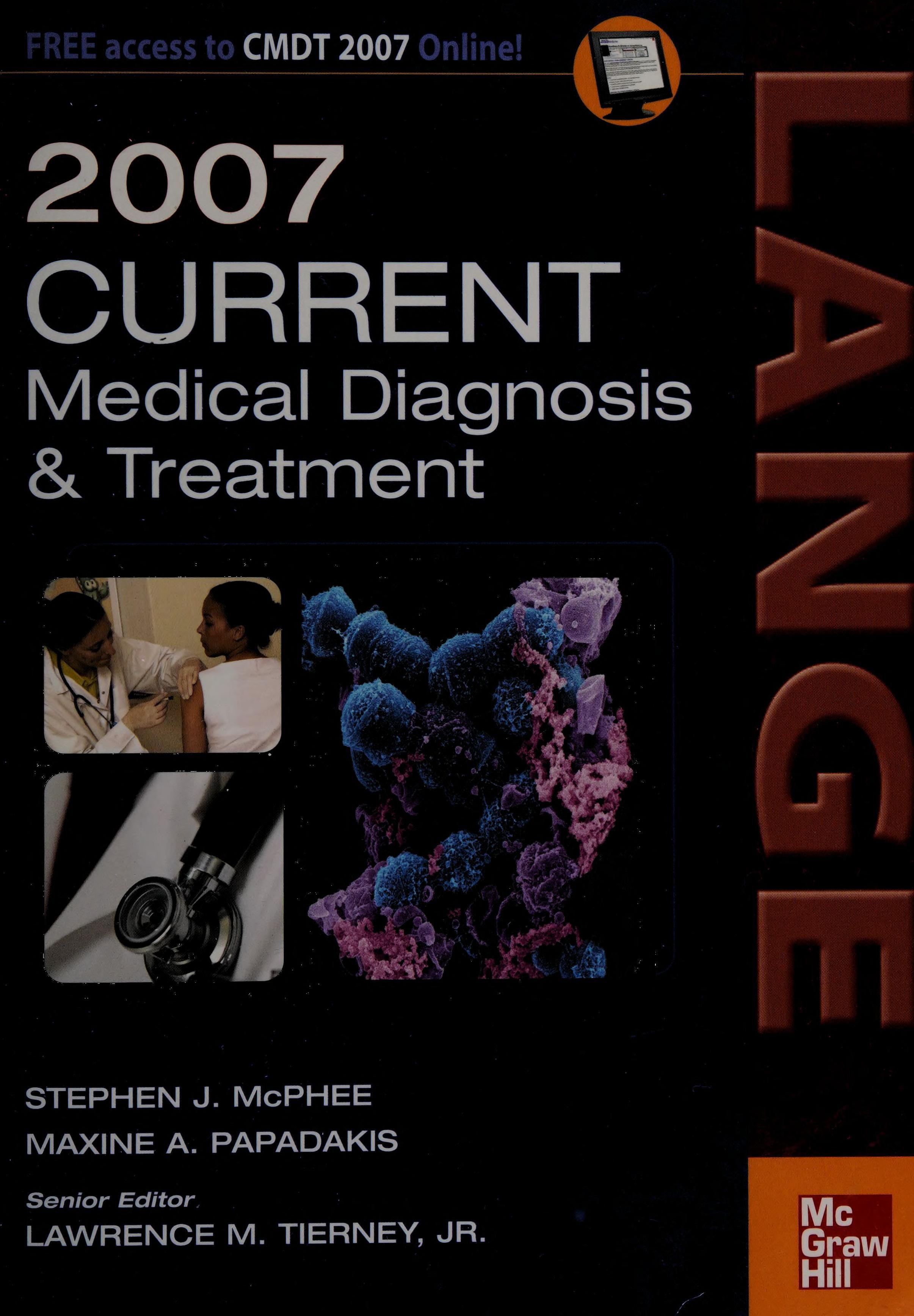 Current medical diagnosis & treatment 2007 cover