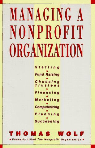 Managing a nonprofit organization cover
