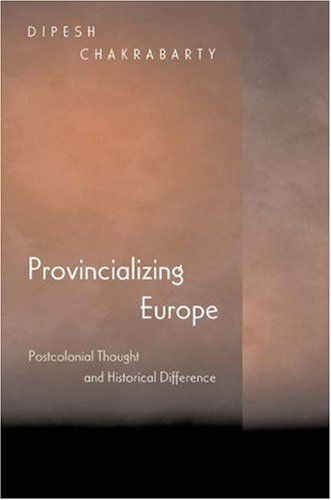 Provincializing Europe cover