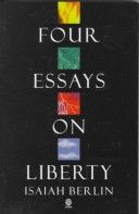 Four Essays on Liberty cover