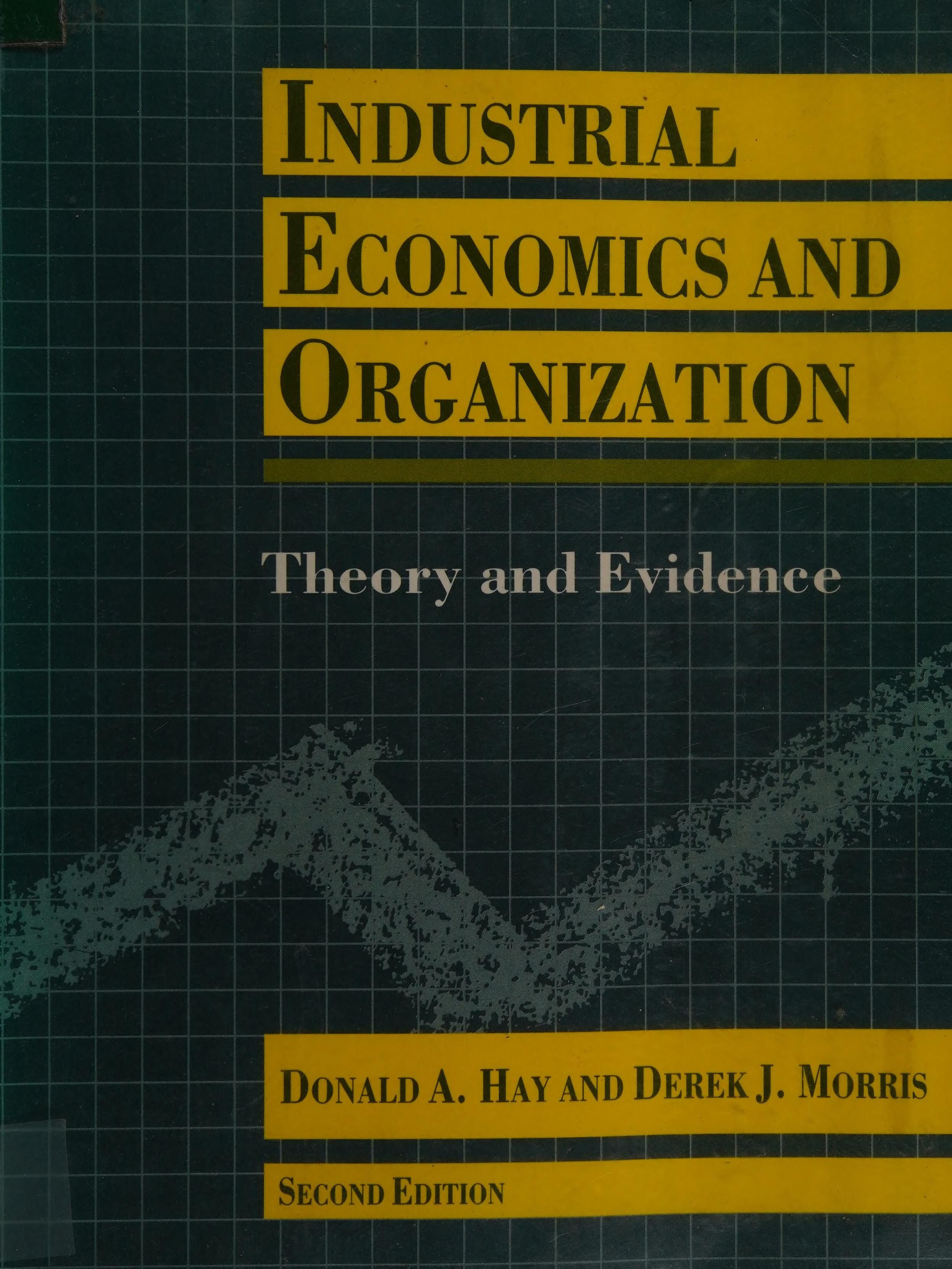 Industrial economics and organization cover