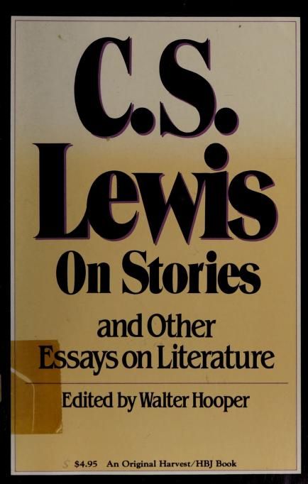 On stories, and other essays on literature cover