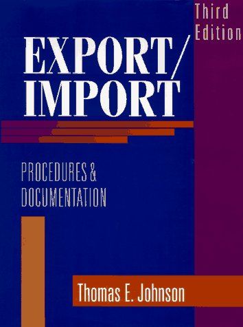 Export/import procedures and documentation cover