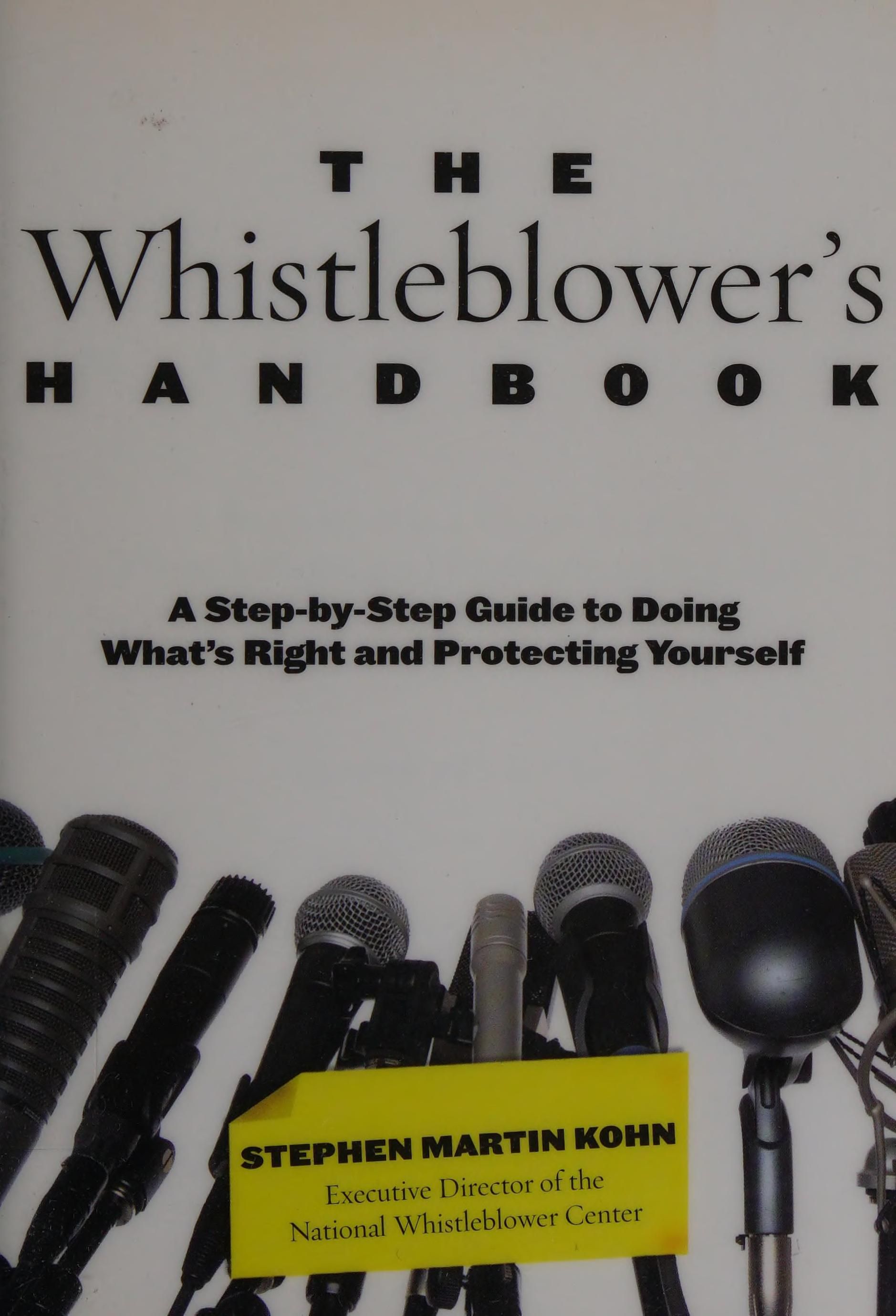 The whistleblower's handbook cover