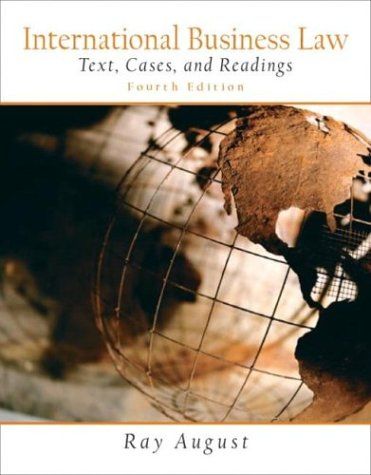 International business law cover