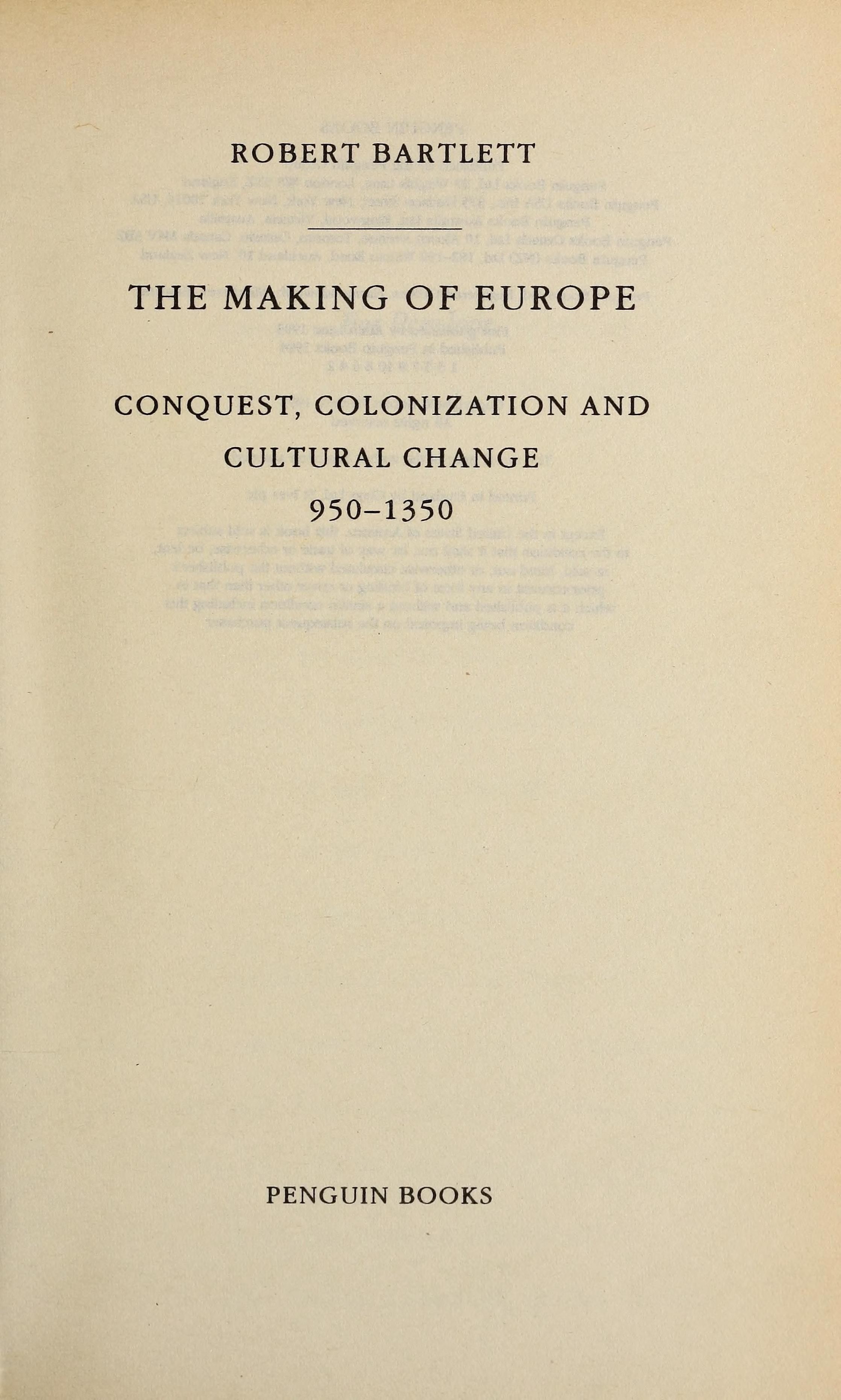 The making of Europe cover