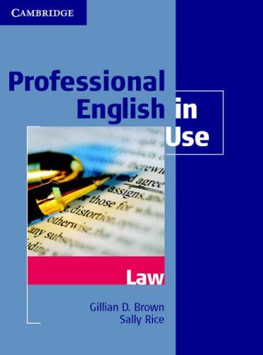 Professional English in use cover