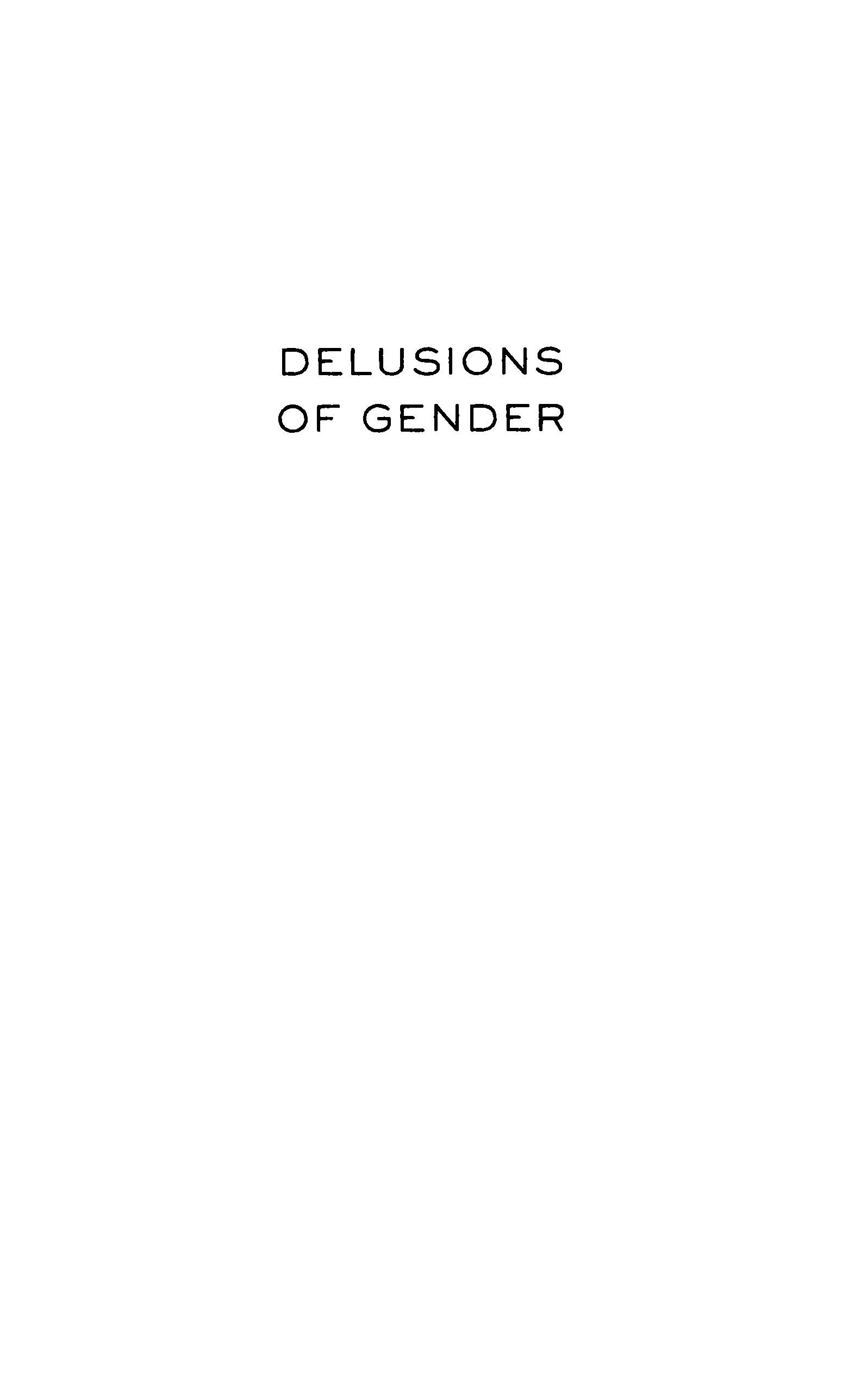 Delusions of gender cover