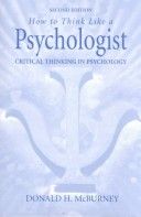 How to Think Like a Psychologist cover