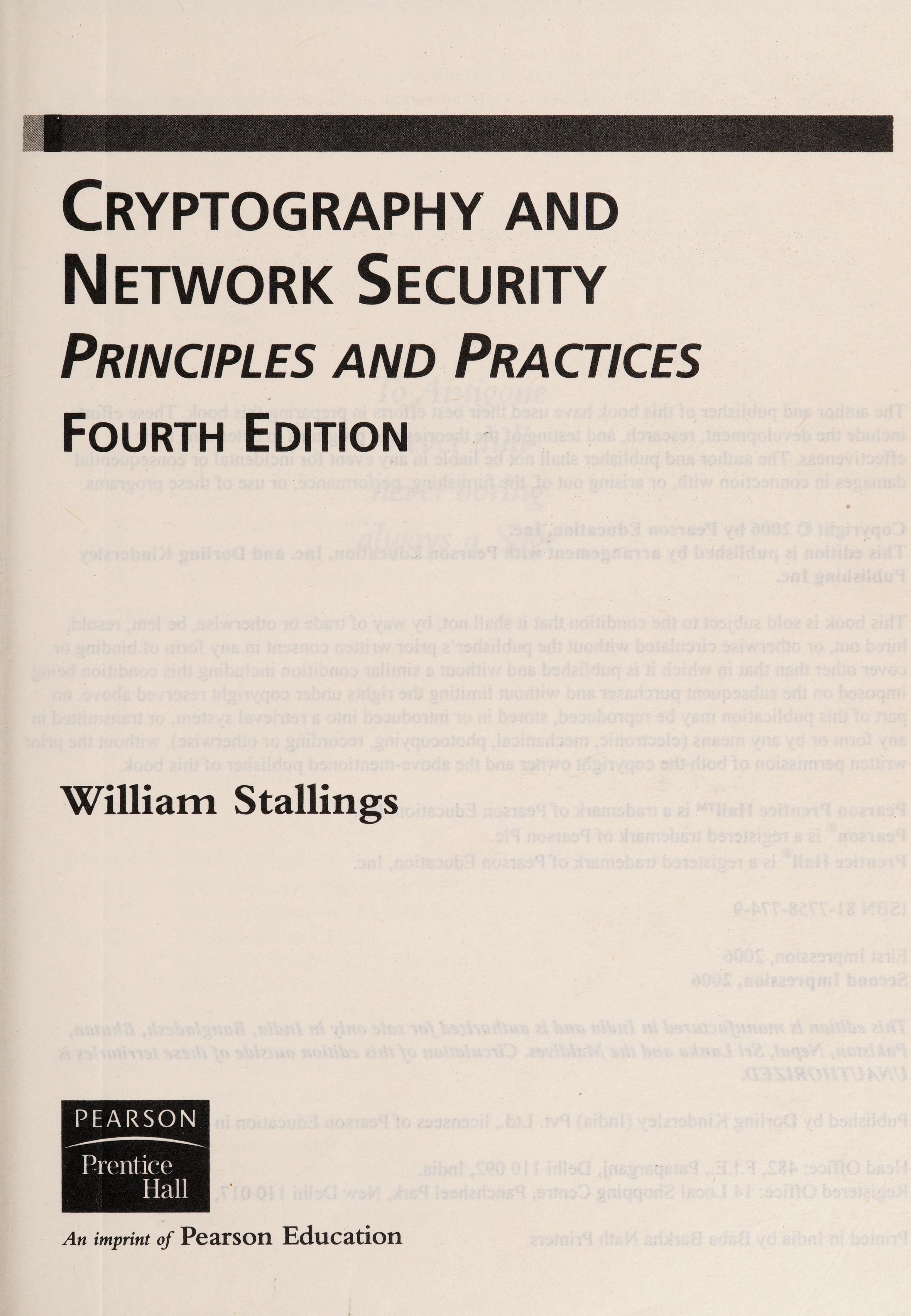 Cryptography and network security cover