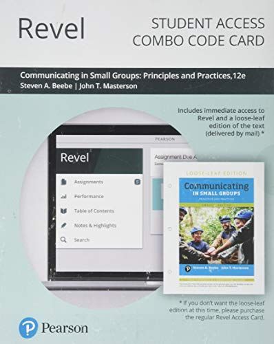 Communicating in small groups cover