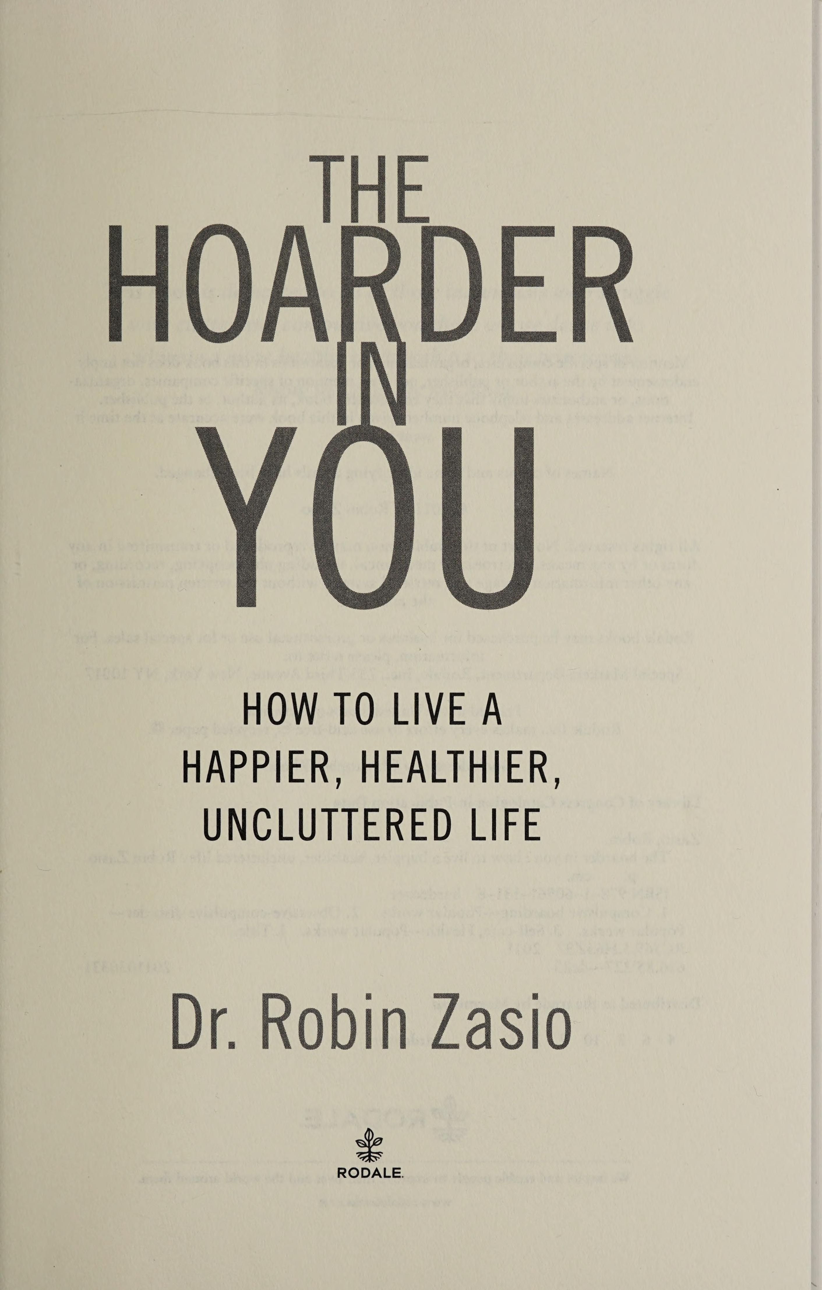 The hoarder in you 封面