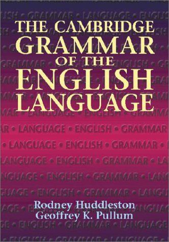 The Cambridge grammar of the English language cover