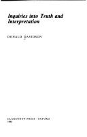 Inquiries into truth and interpretation cover